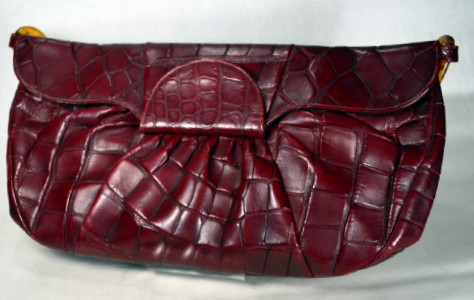Fabulas vintage 1940s Deitsch crocodile skin clutch bag - Ruby Lane